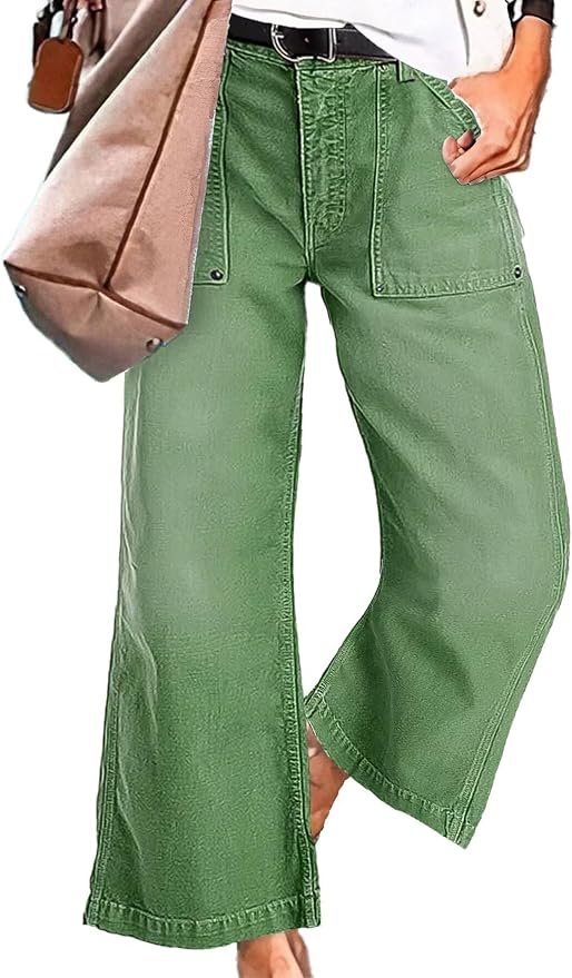 Denim Capris Pants with Pockets